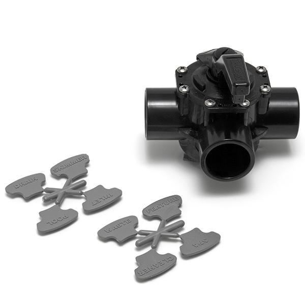 KIMISS 4517 Three-Way Positive Seal Pool Diverter Valve – G1-1/2 Inch ABS, For Spas And Swimming Pools, 140x135x105mm
