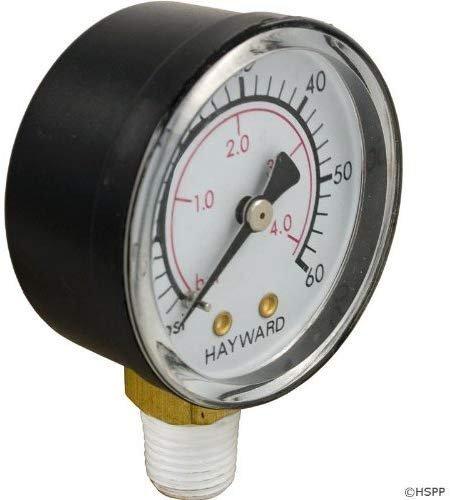 Hayward  Gauge Pressure 1/4in Bottom Connection NPT 0-60 PSI 2in Face OEM