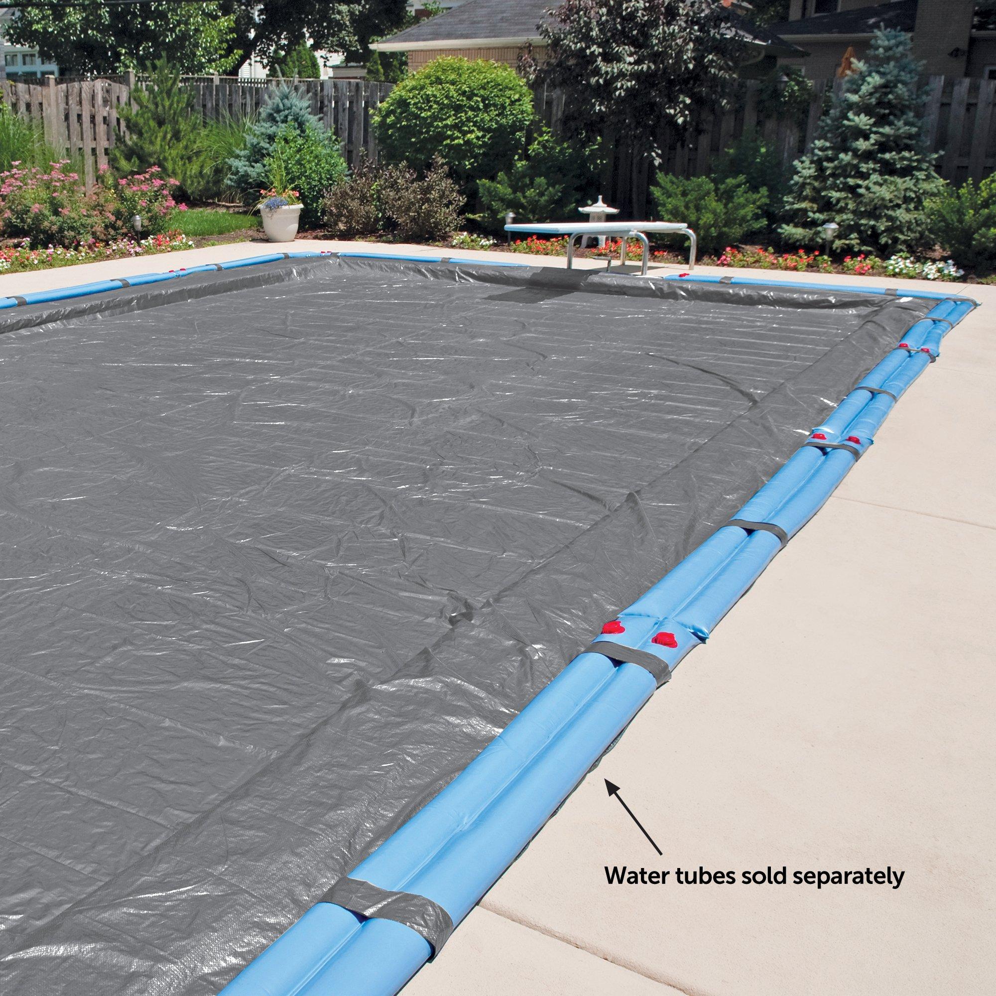 Midwest Canvas  Rectangle Winter Pool Cover 16 Year Warranty Silver