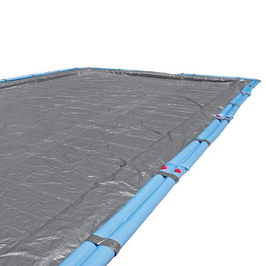 Midwest Canvas  30 x 50 Rectangle Winter Pool Cover 16 Year Warranty Silver