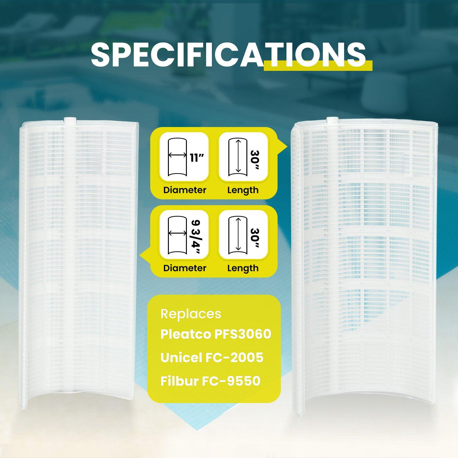 In The Swim  60 sq ft Complete DE Pool Filter Grid Set (7 Full 1 Partial)