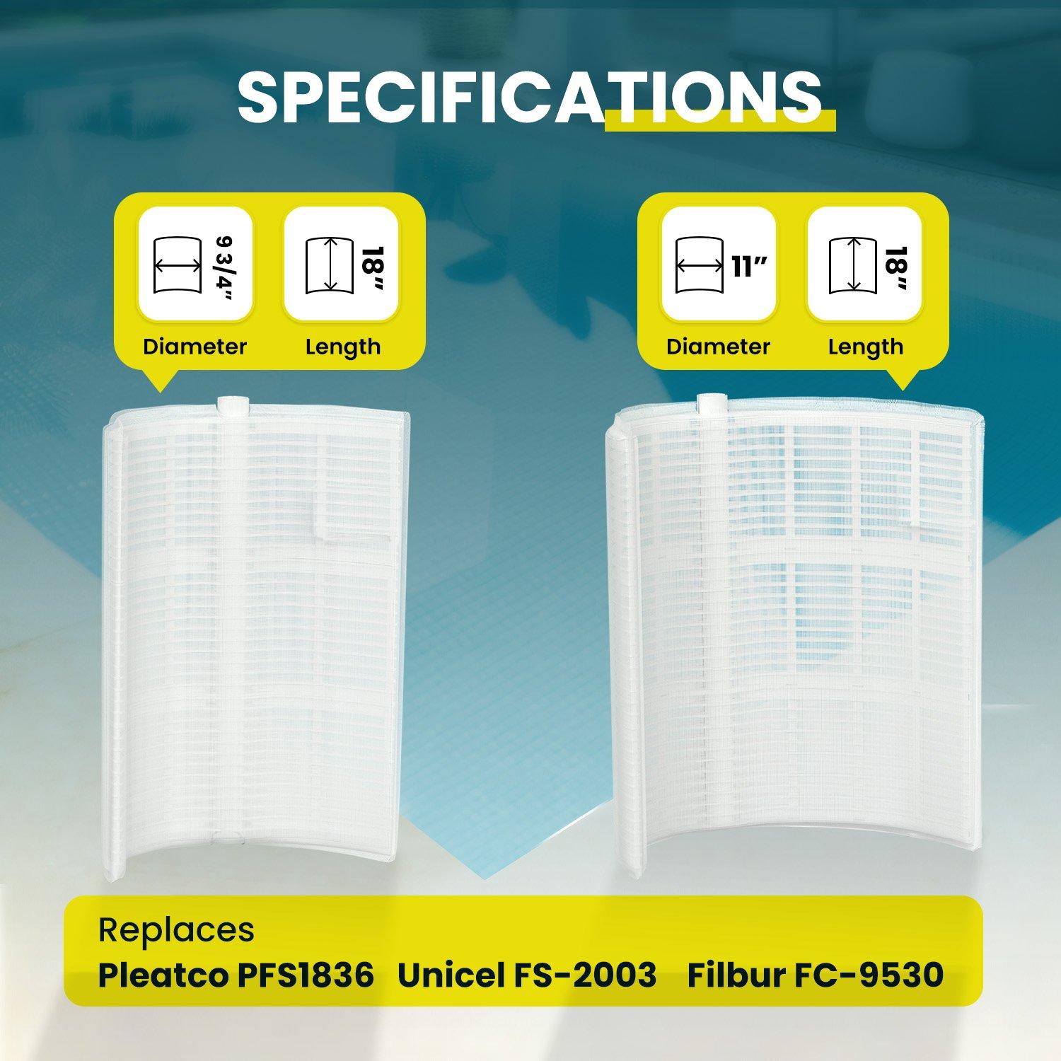 In The Swim  36 sq ft Complete DE Pool Filter Grid Set (7 Full 1 Partial)