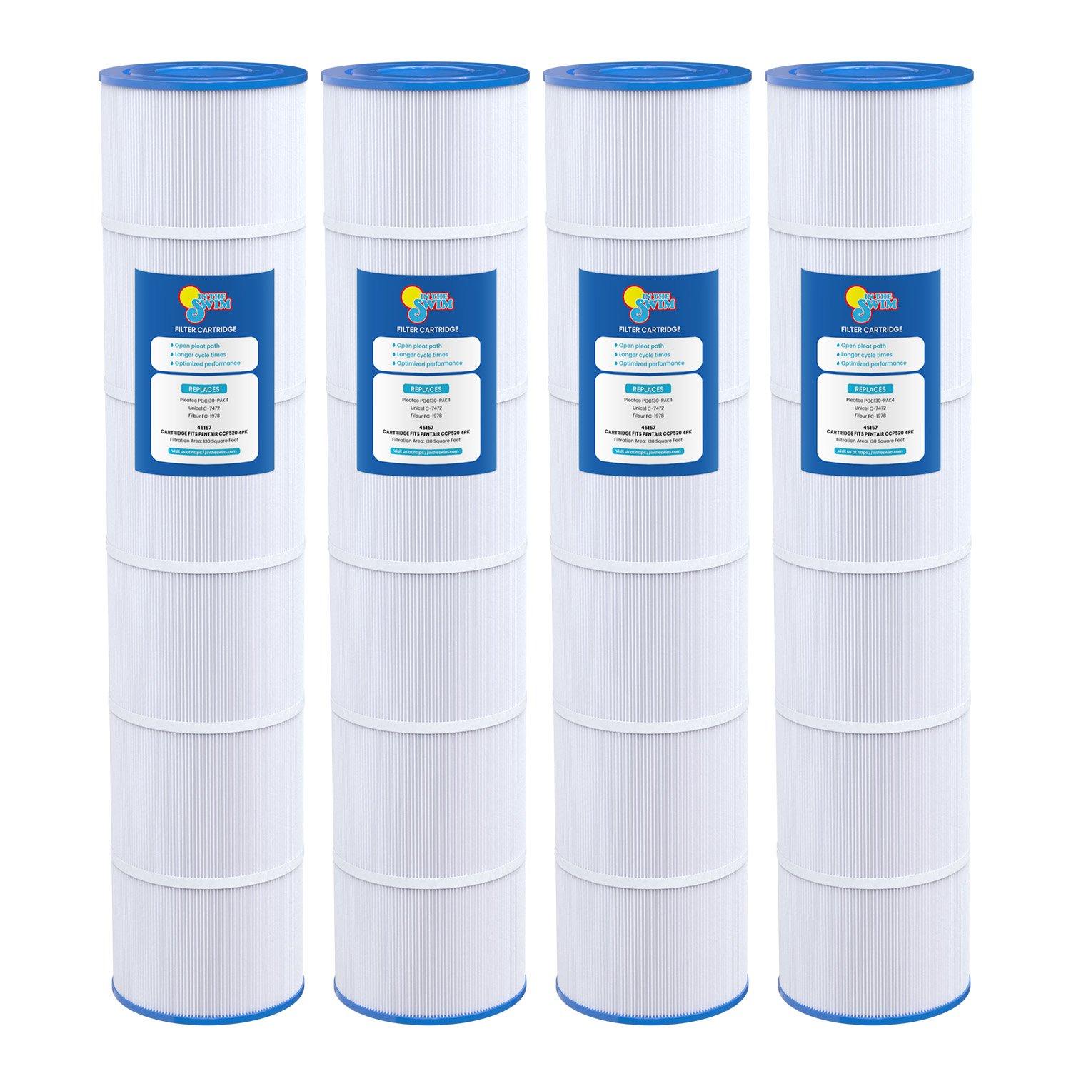 In The Swim  Filter Cartridge 4-Pack Replacement for Pentair Clean  Clear Plus 520 CCP520