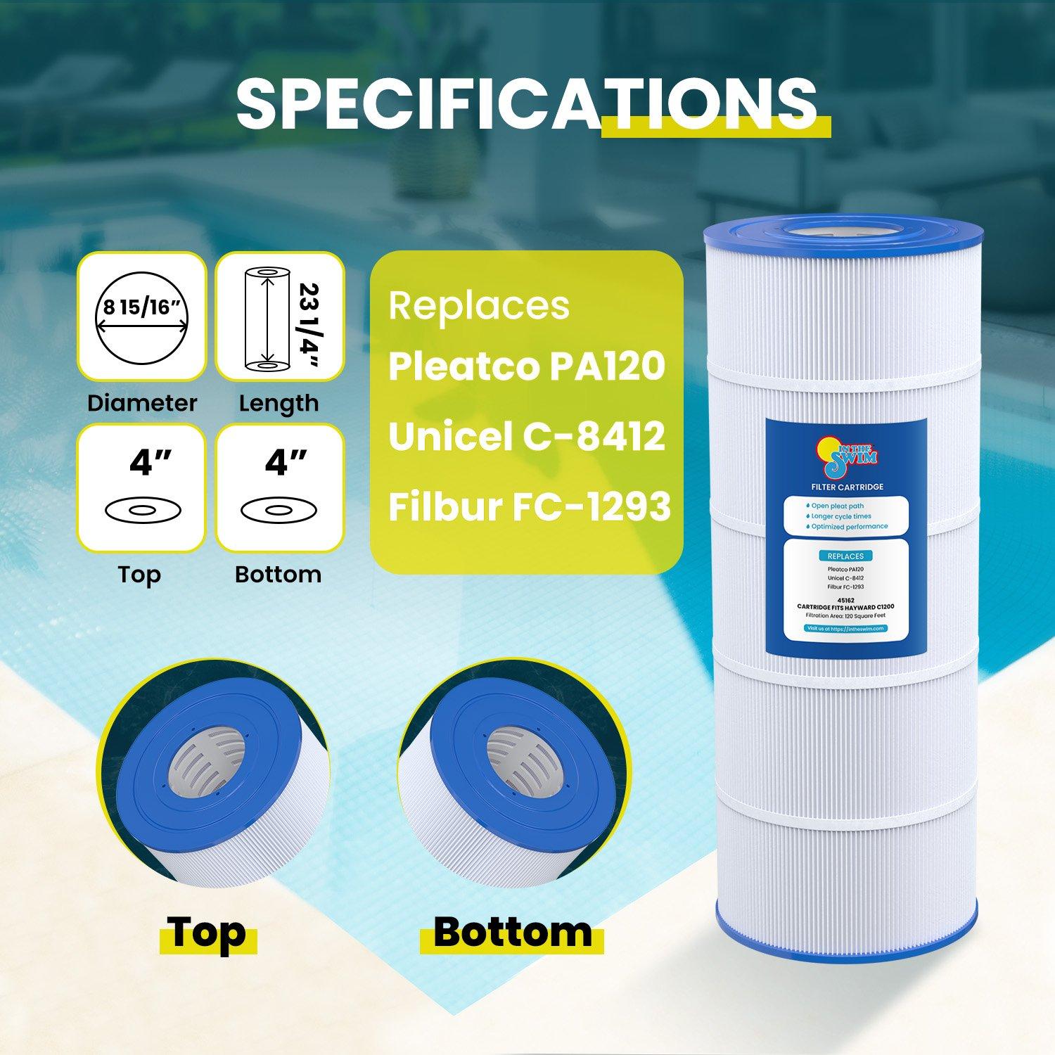 In The Swim  Filter Cartridge Replacement For Hayward Star-Clear Plus C1200