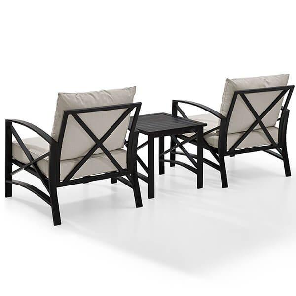Crosley  KAPLAN 3PC OUTDOOR SEATING SET