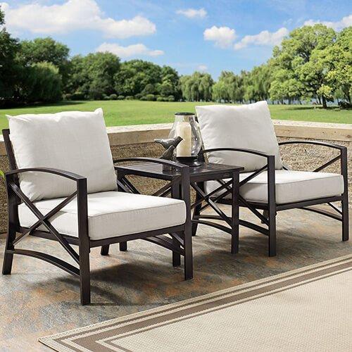 KAPLAN 3PC OUTDOOR SEATING SET