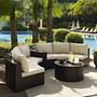 Catalina 4-Piece Wicker Sectional Set