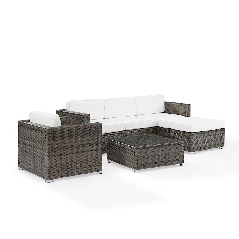 6-Piece Gray Wicker Set