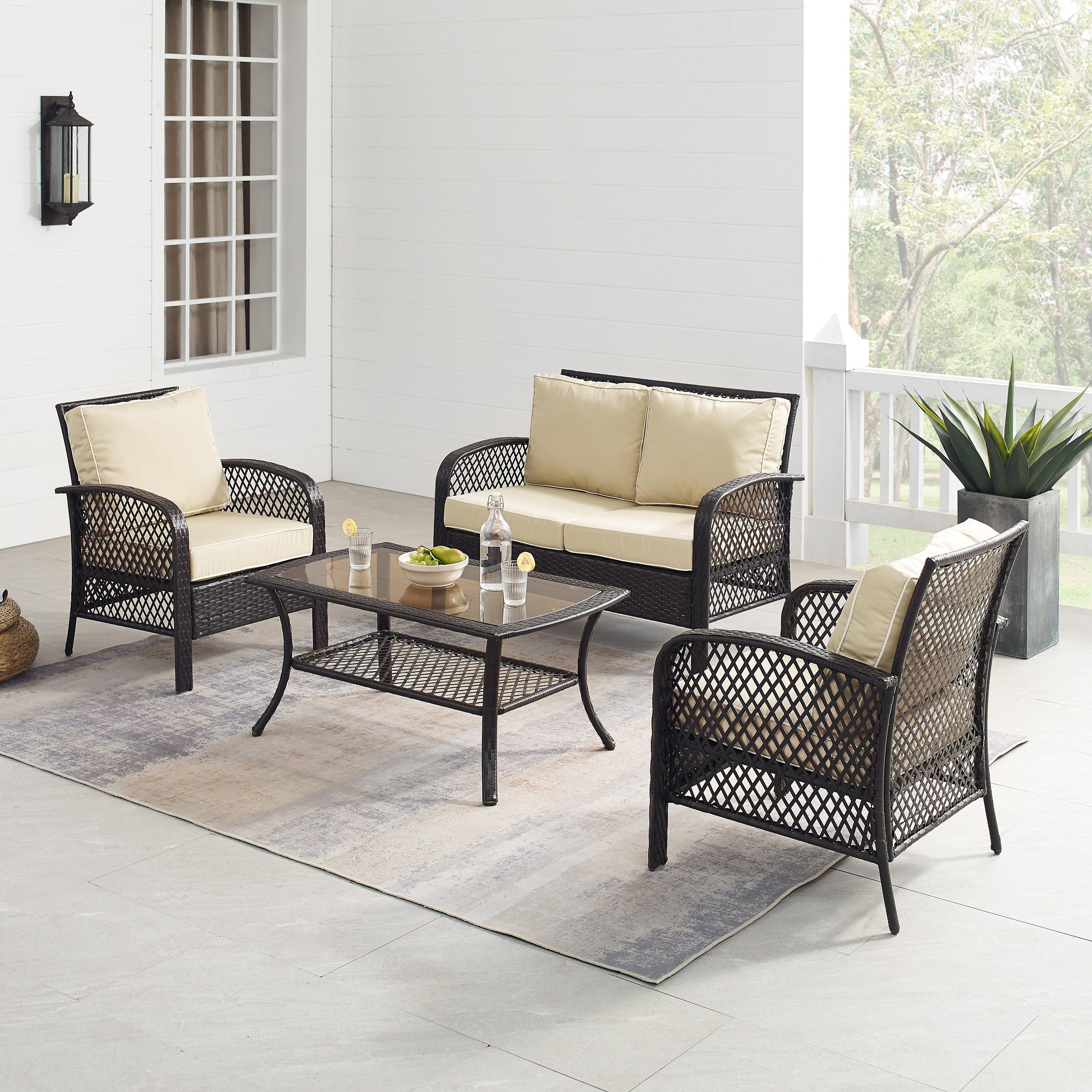 Crosley  TRIBECA 4PC SEATING SET