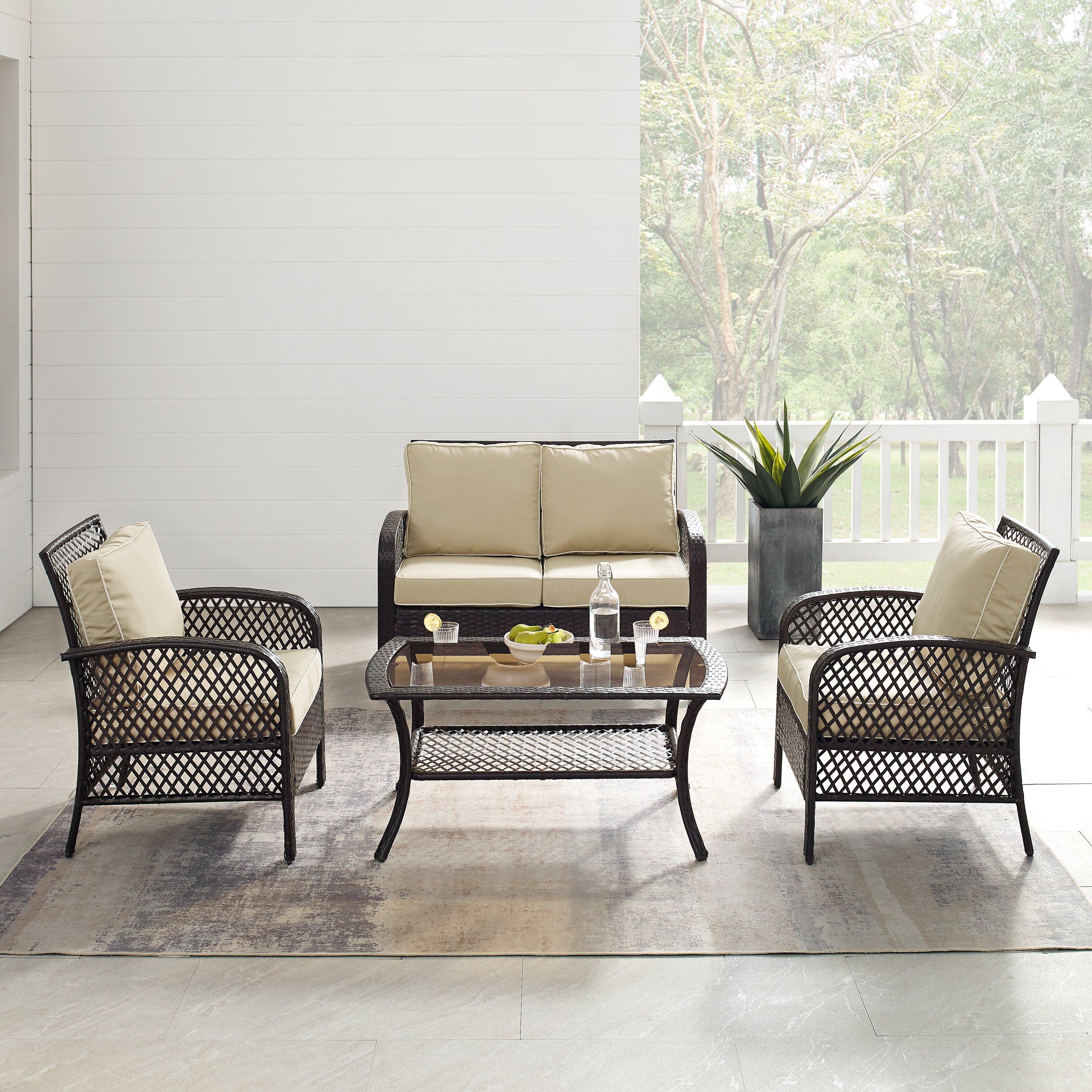 Crosley  TRIBECA 4PC SEATING SET