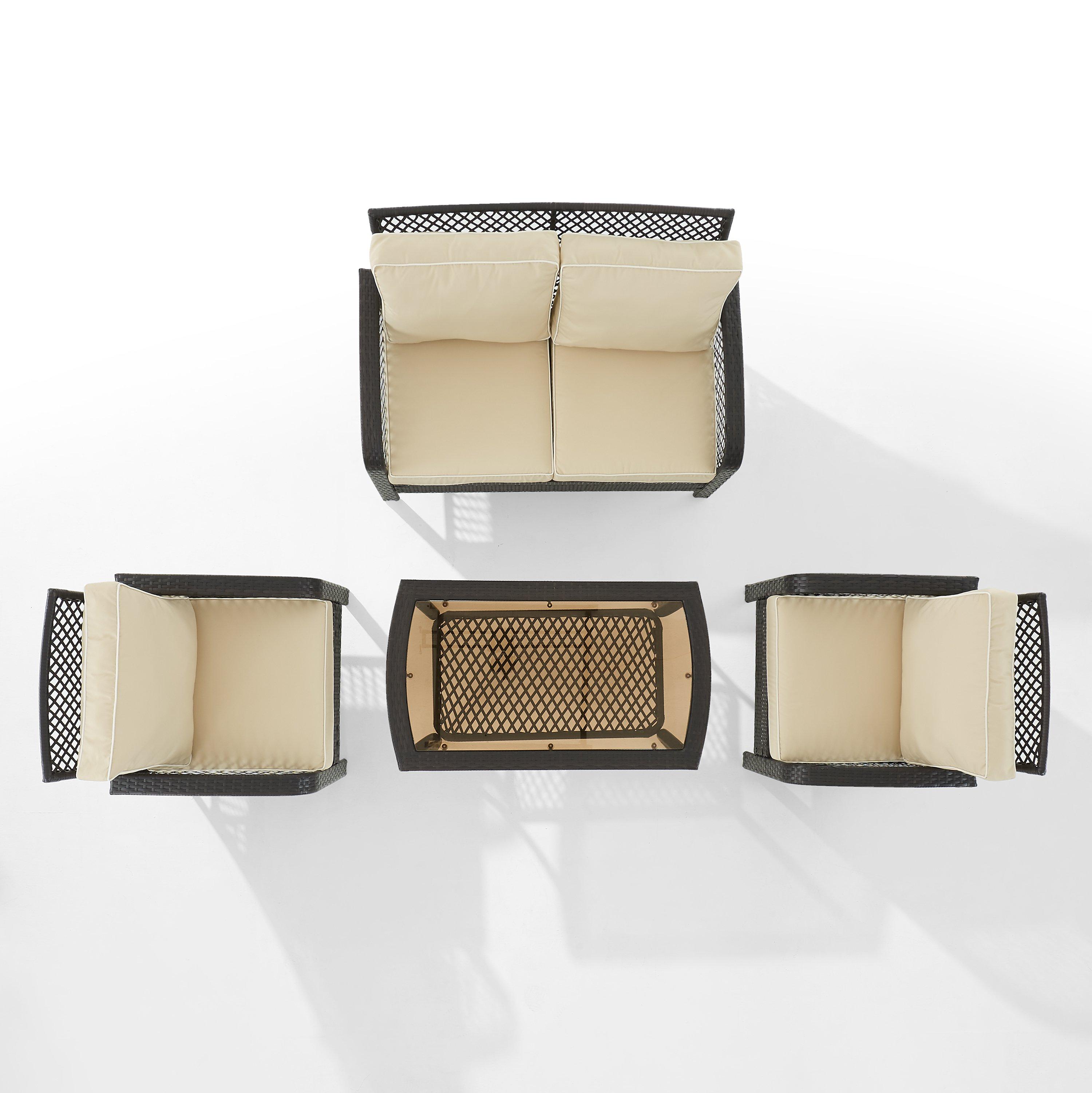 Crosley  TRIBECA 4PC SEATING SET