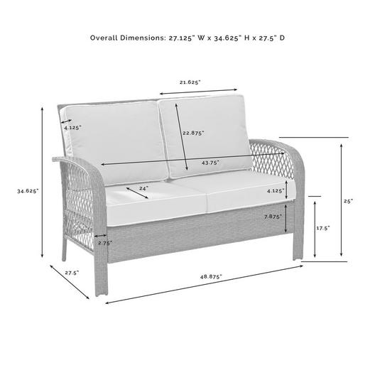 Crosley  TRIBECA 4PC SEATING SET