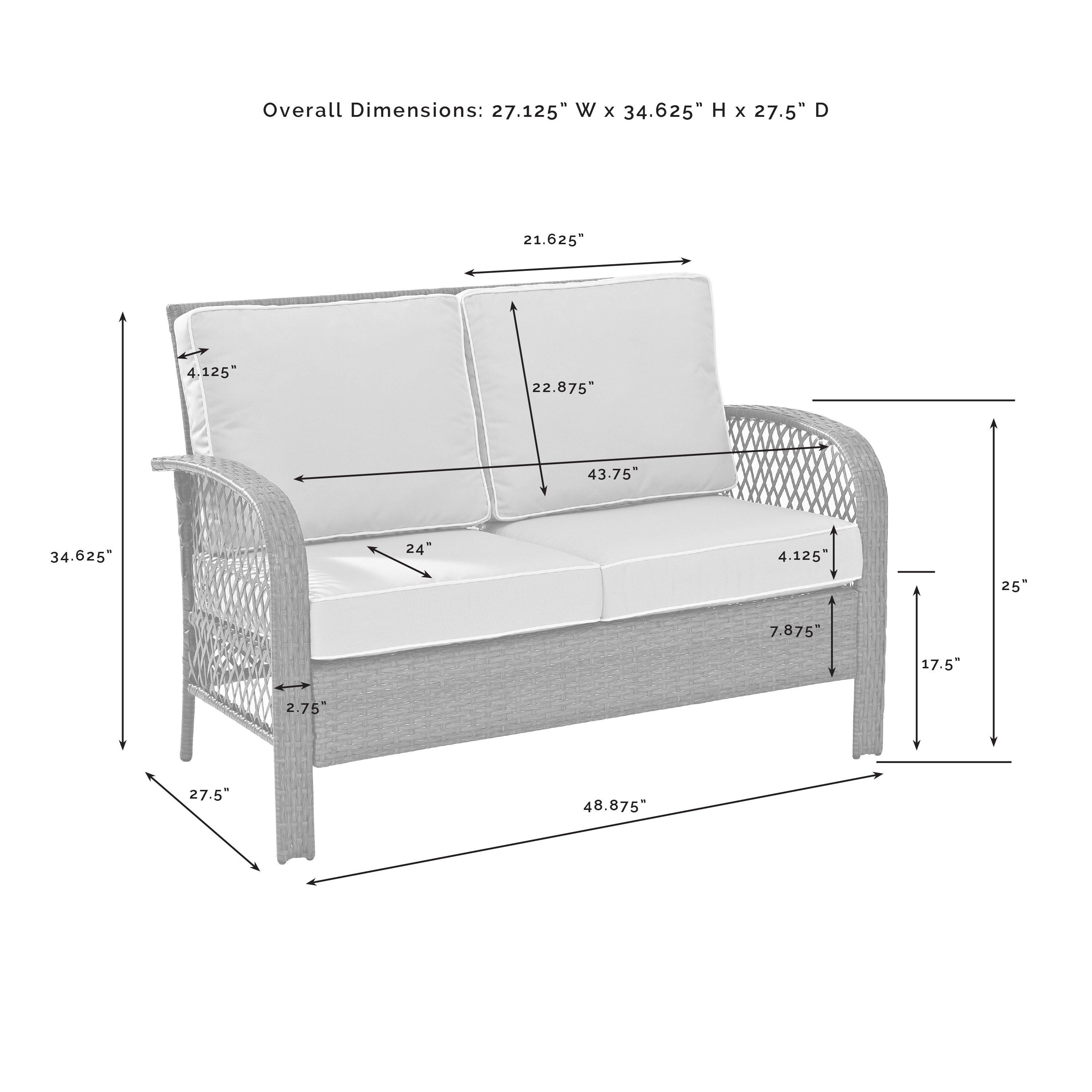 Crosley  TRIBECA 4PC SEATING SET