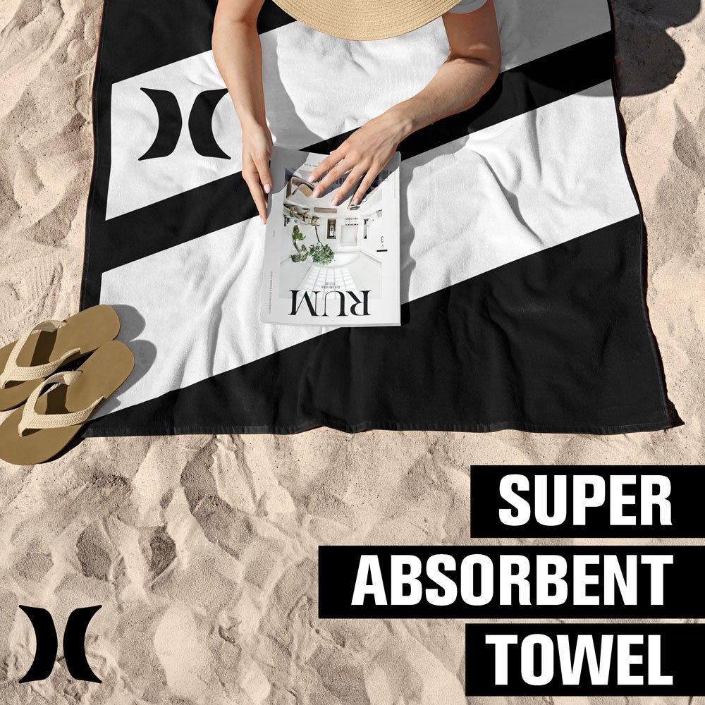 32" X 64" Jacquard Pool Towel, Black