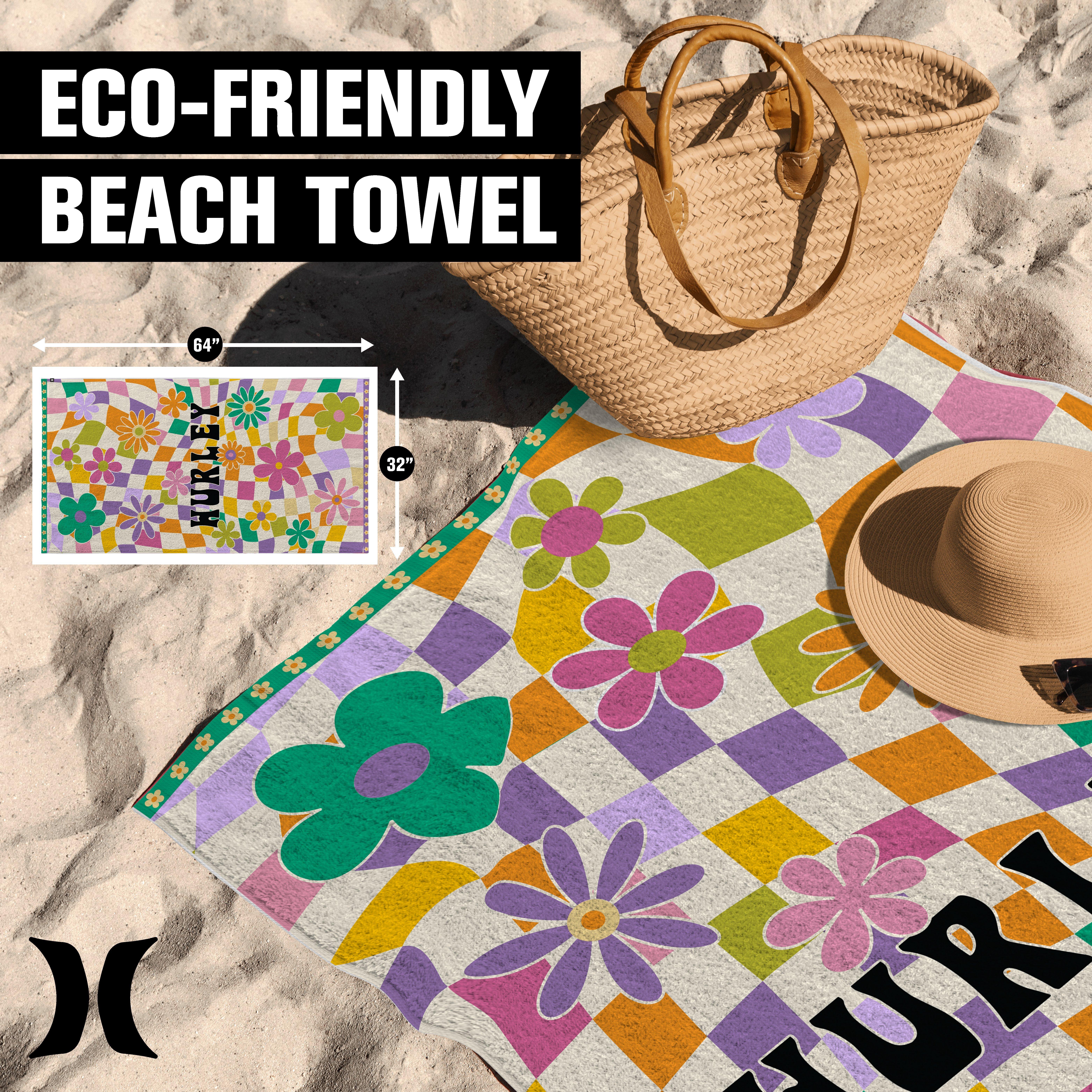 Hurley  32 X 64 Jacquard Pool Towel Printed