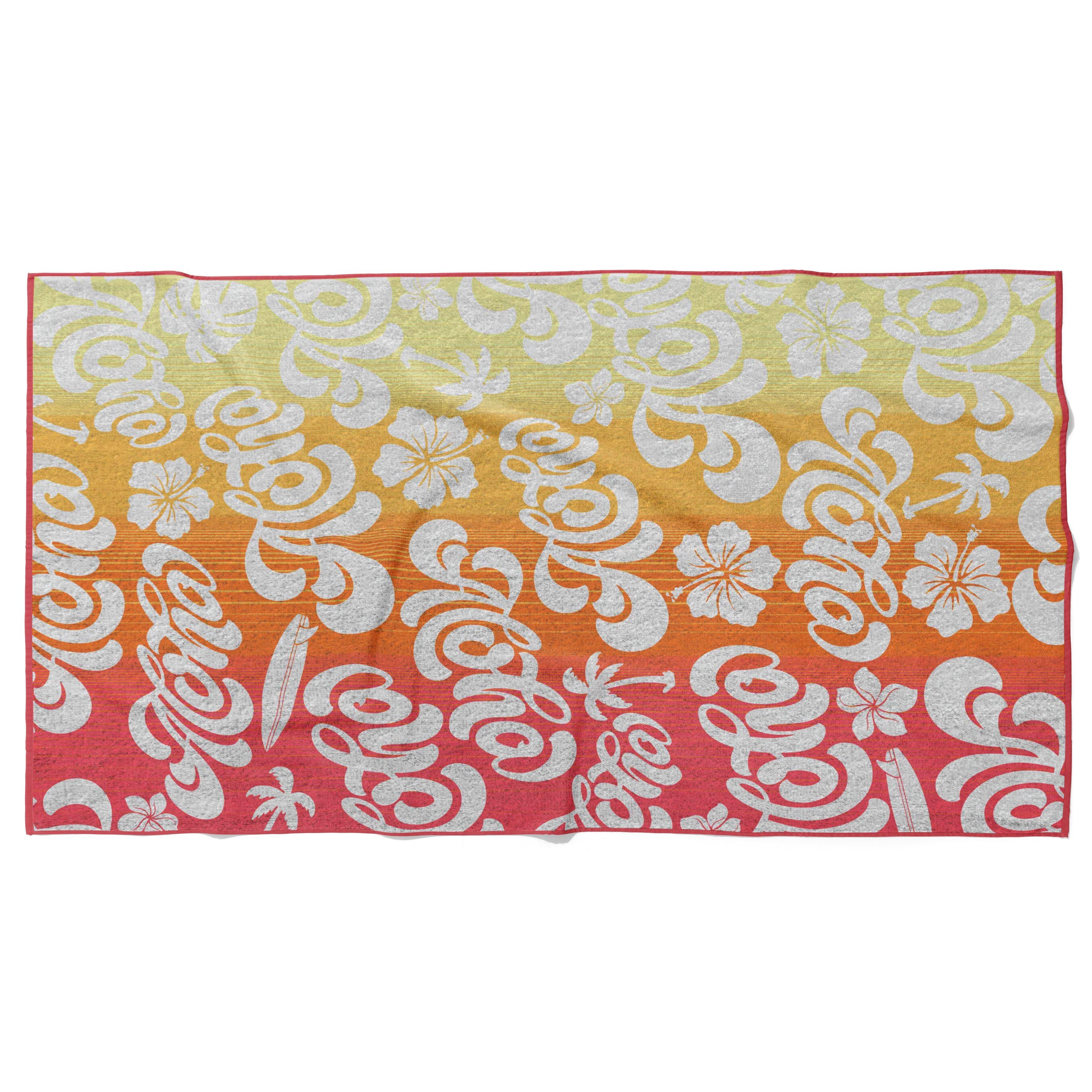 Hurley  32 X 64 Jacquard Pool Towel Aloha