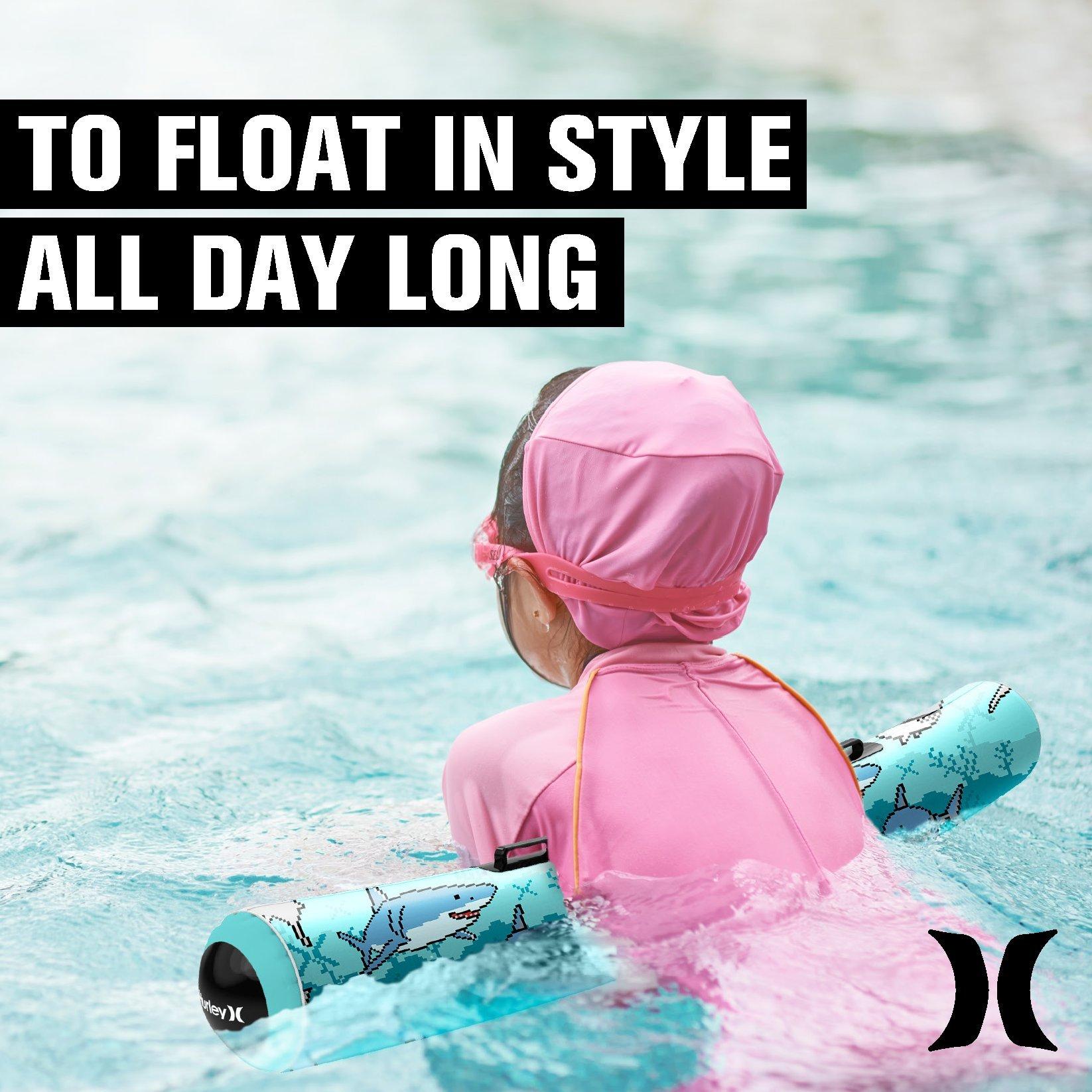 Teal Shark Inflatable Pool Noodle 2-Pack