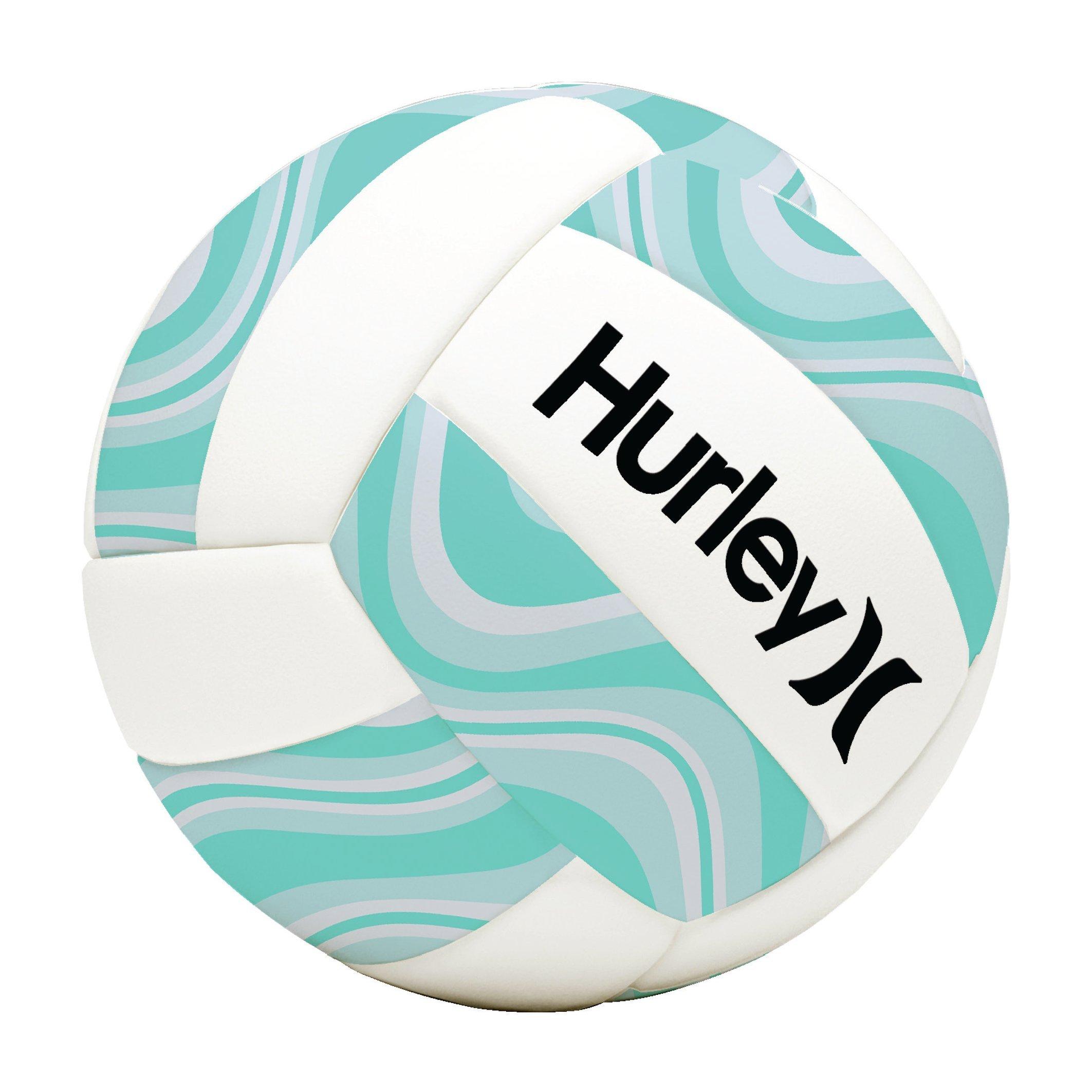 Hurley  Size 5 Teal and White Premium Soft Touch Volleyball