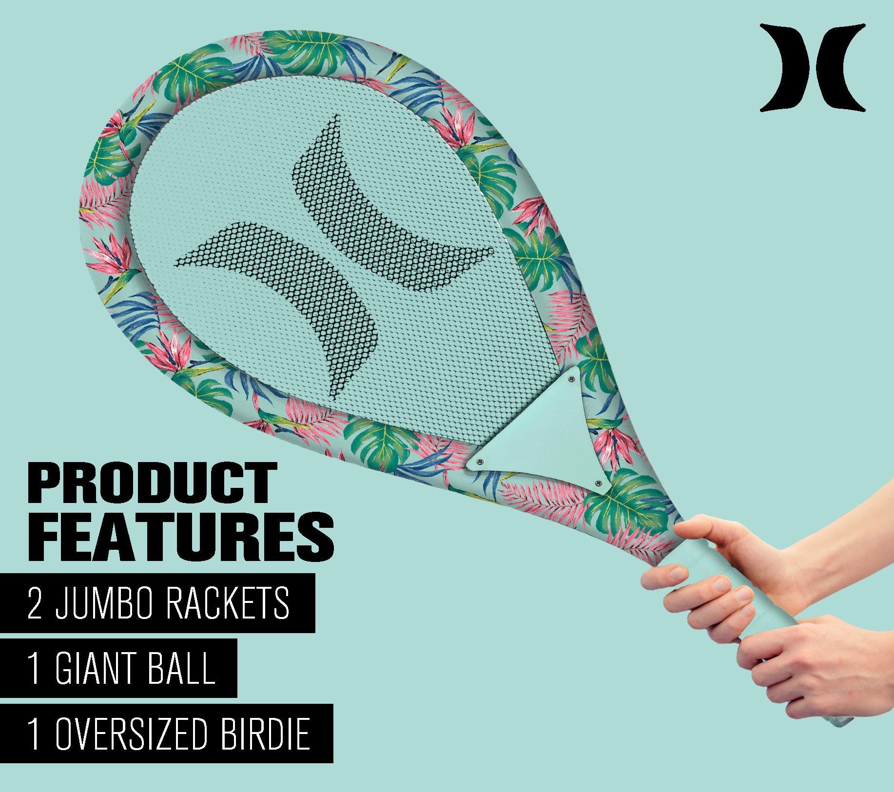 Hurley  Jumbo Tropical Teal Badminton Set