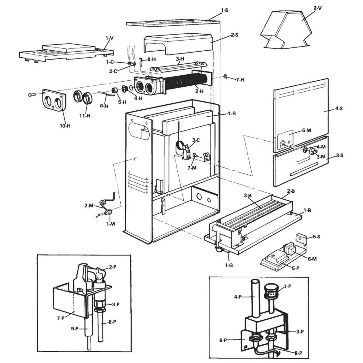 Raypak 053 Series 053A Heater Parts