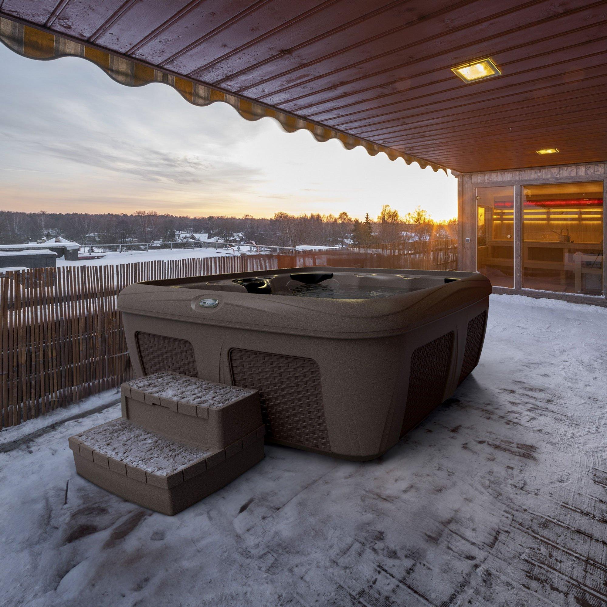 AquaRest  Dynamic 84S Hot Tub  Brownstone
