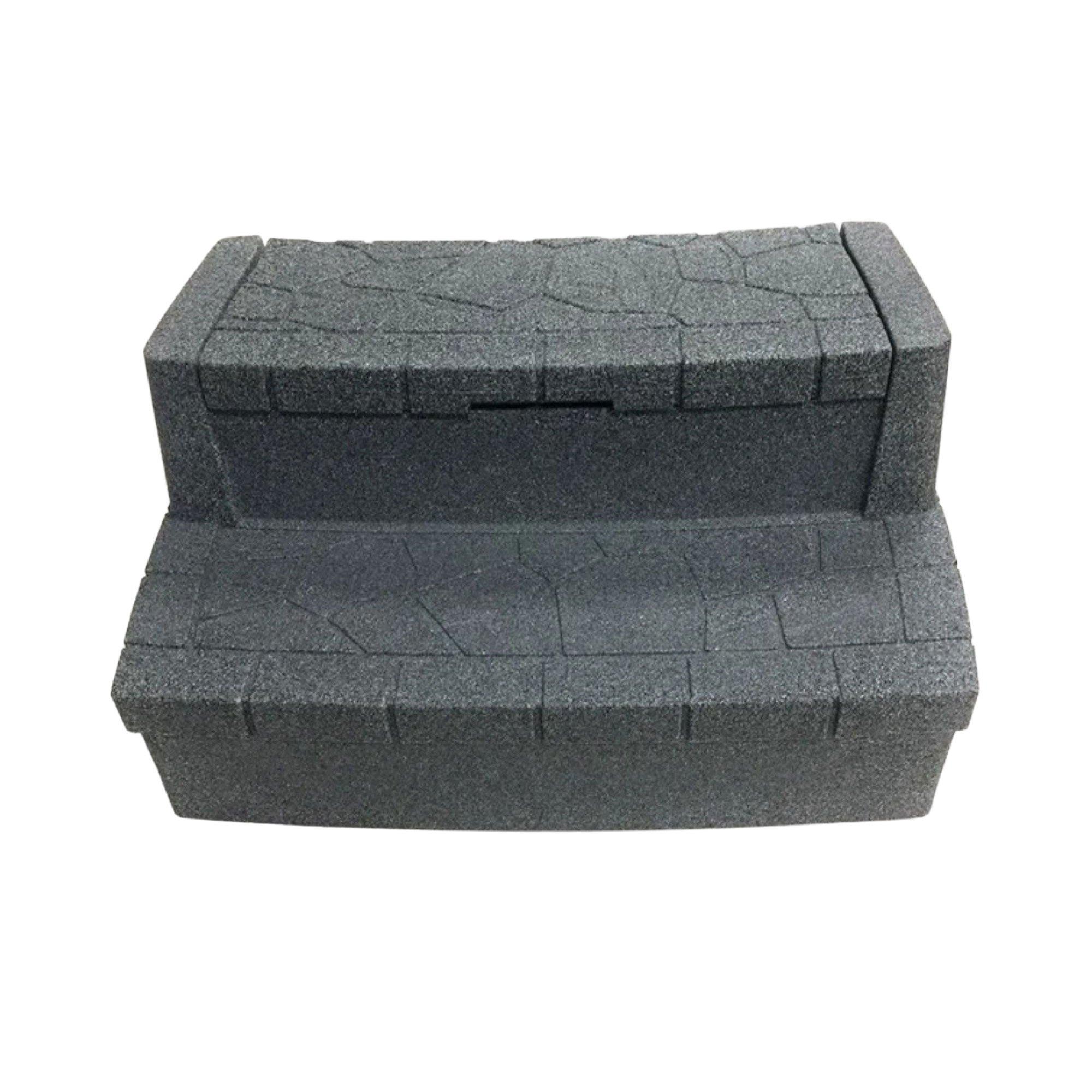 AquaRest  Deluxe Hot Tub Storage Steps  Greystone