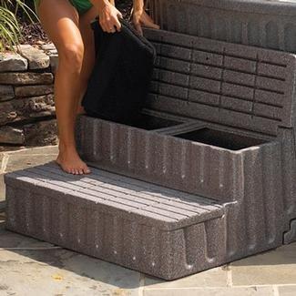 Ecosport  Bermuda Spa Storage Steps Sandstone