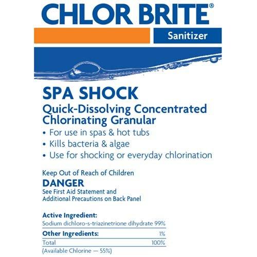 Leslie's Chlor Brite Granular Chlorine Spa Shock, 2 lbs. Leslie's