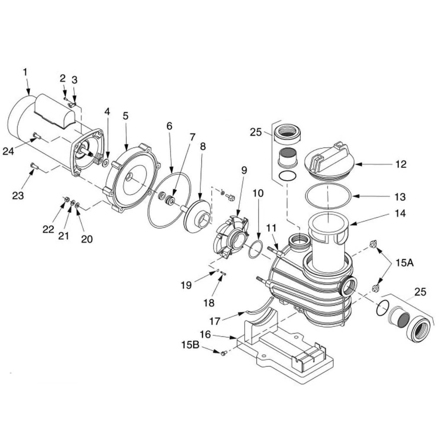 Sta-Rite Dyna-Wave Pool Pump Parts