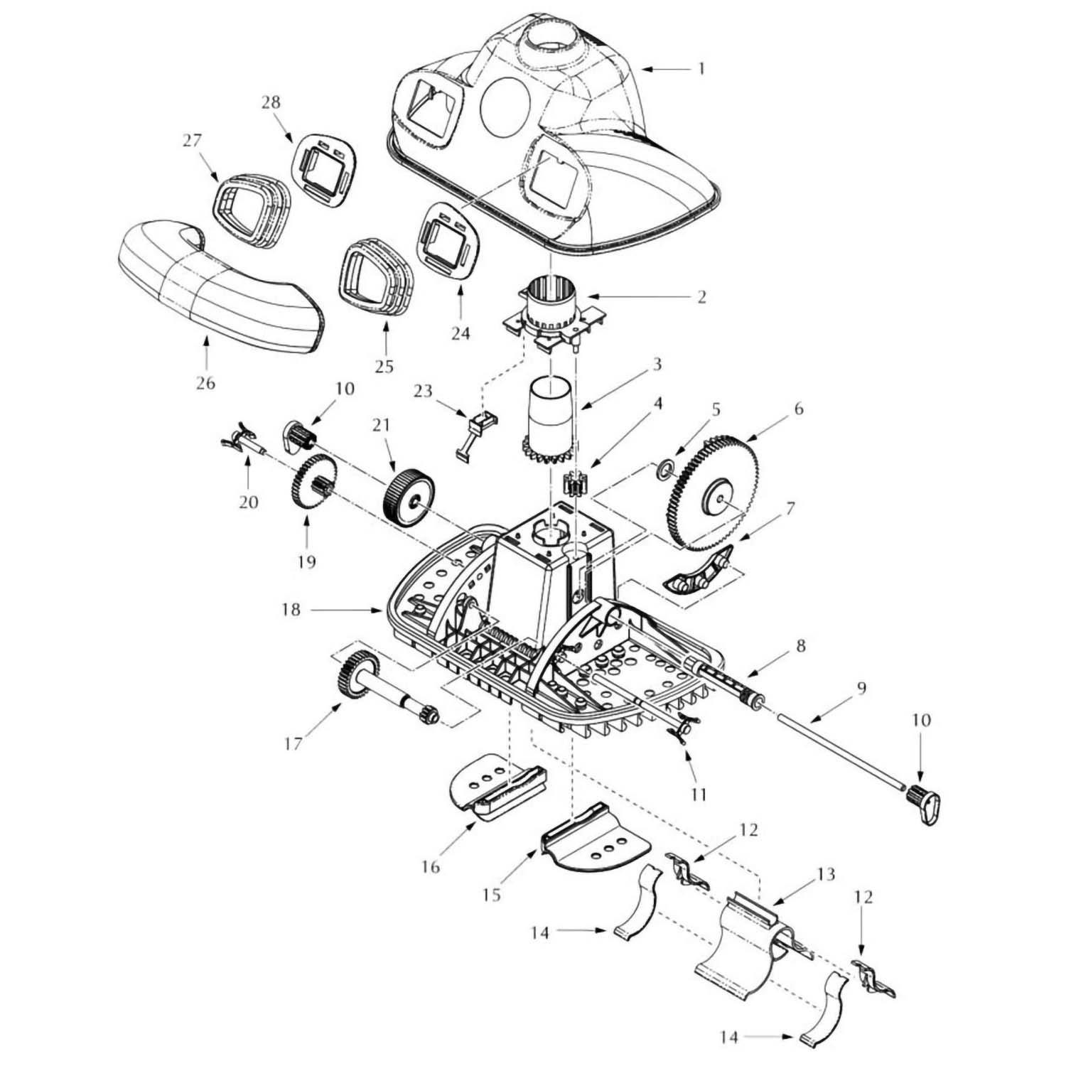 Pentair PoolShark Part Schematic