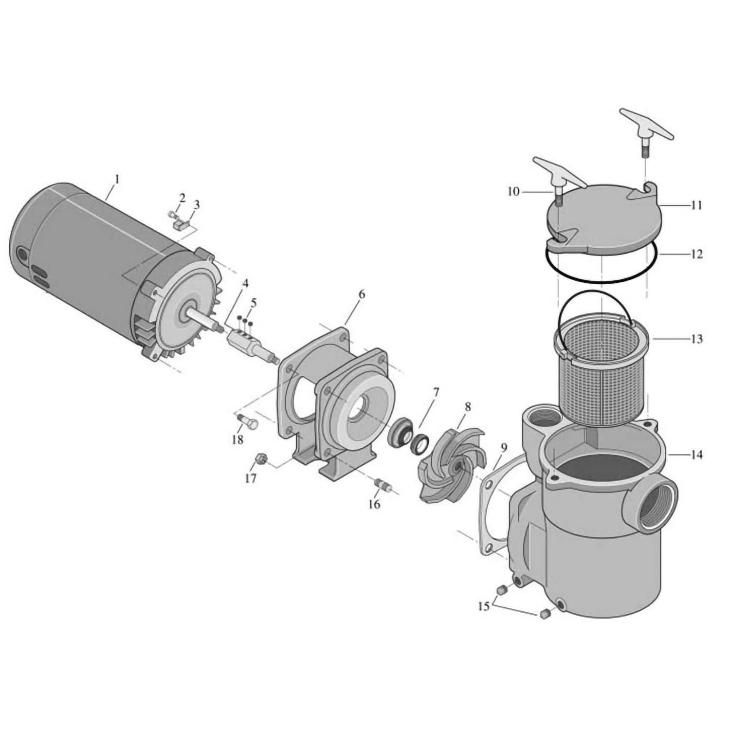 Sta-Rite CF6 Pump Part List