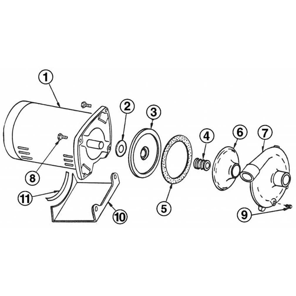 Anthony AJ Series Pump Parts Breakdown