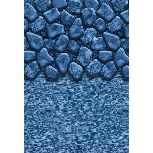 Swimline  Overlap 8 x 12 Oval Boulder Swirl 48/52 in Depth Above Ground Pool Liner 20 Mil