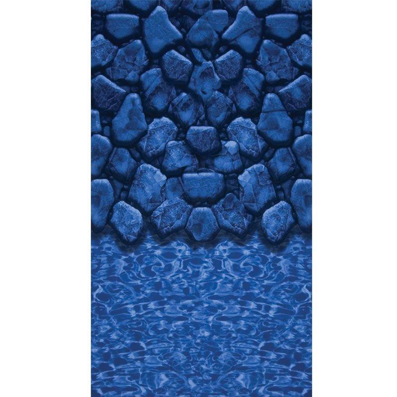Beaded 27' Round Boulder Swirl Above Ground Pool Liner, 20 Mil