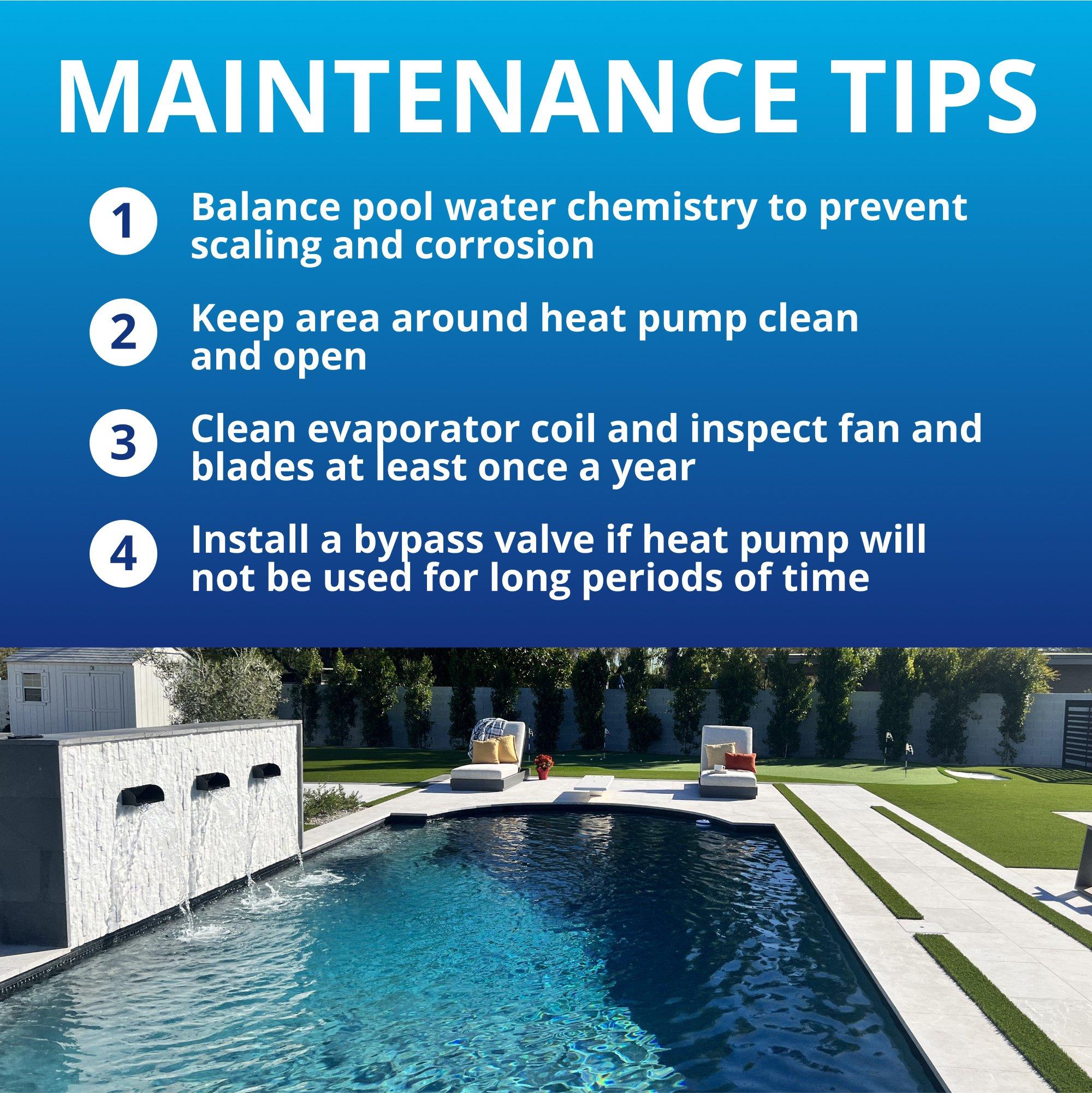 Crosswind V 6550 Heat Pump Electric Pool Heater, 118,000 BTU