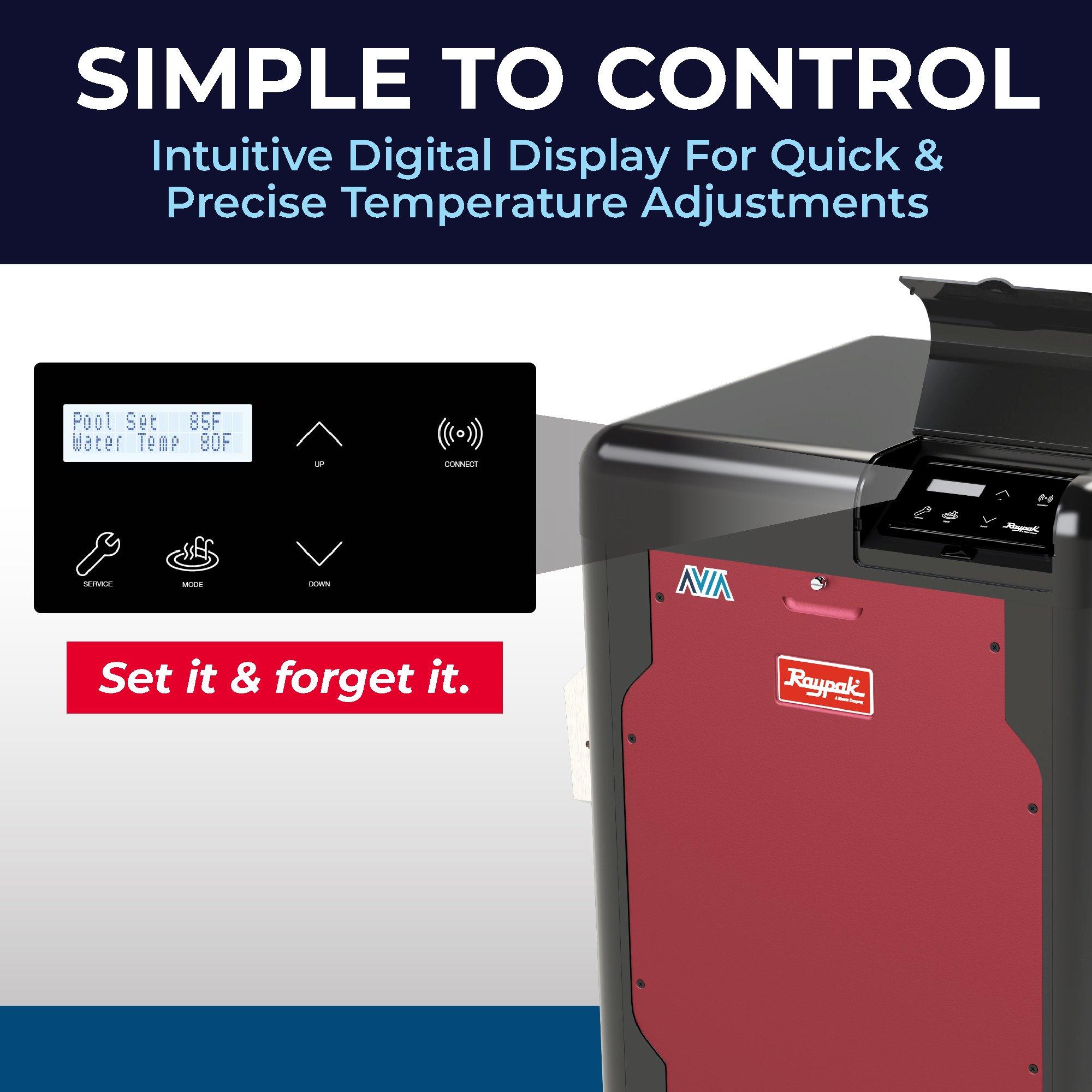 Raypak  AVIA P-R264A-EN-C Natural Gas Pool Heater