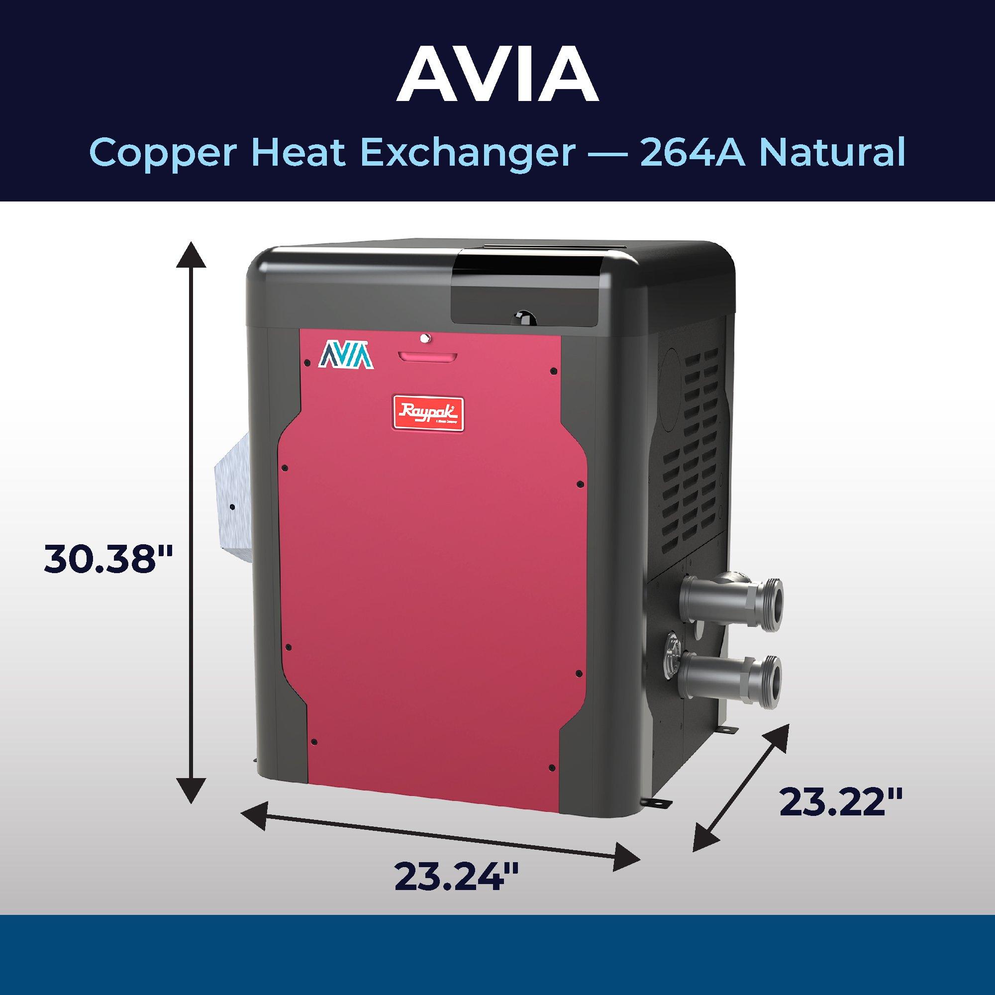 Raypak  AVIA P-R404A-EN-C Natural Gas Pool Heater