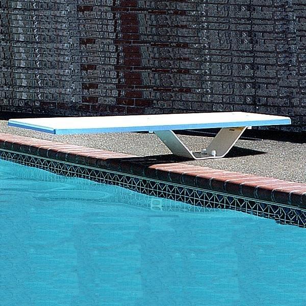 6' Frontier II Diving Board with Frontier II Stand, Radiant White