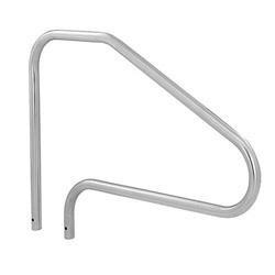 Sealed Steel Deck Mounted Stair Rails Radiant White