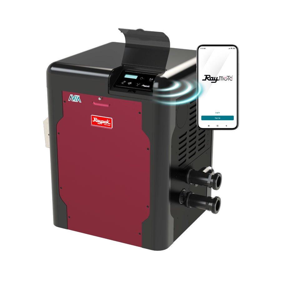 AVIA HD P-R404A-EN-N Natural Gas Pool Heater with NiTek Heat Exchanger