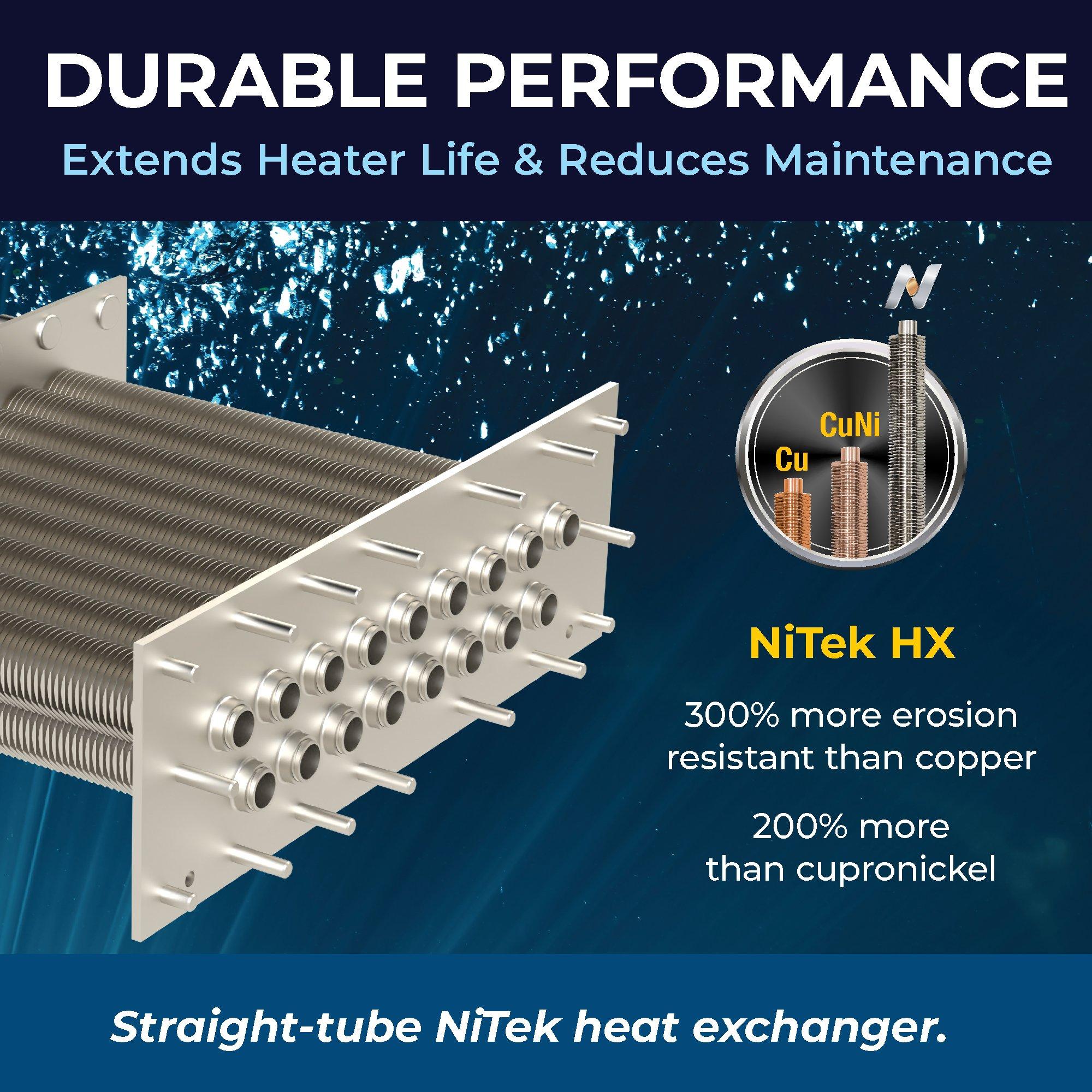 Raypak  AVIA HD P-R404A-EN-N Natural Gas Pool Heater with NiTek Heat Exchanger