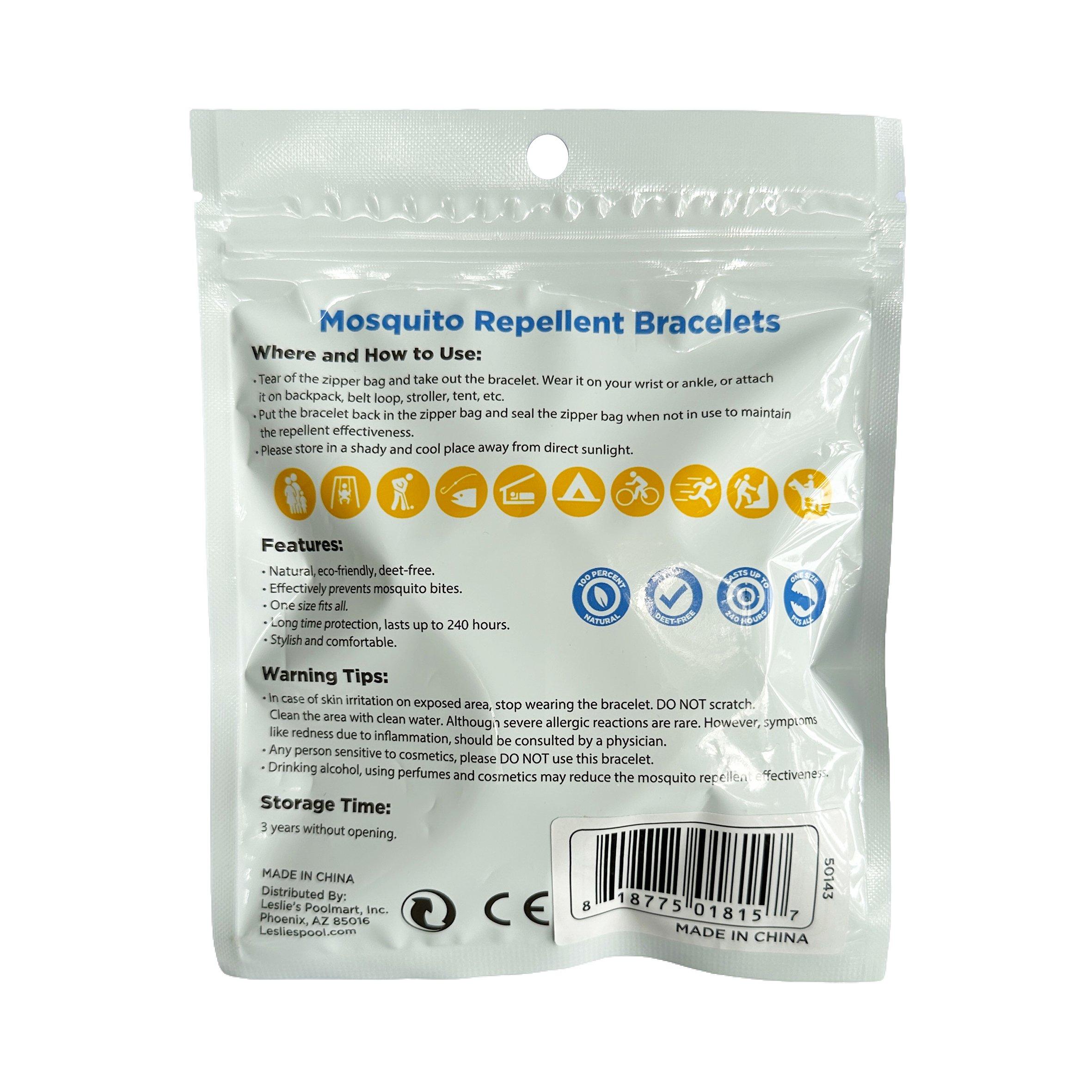 Wave Mosquito Repellent Bracelets, 5-Pack