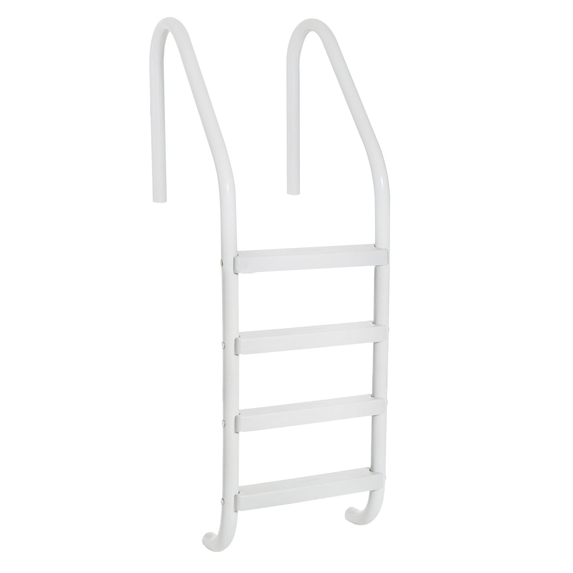 Saftron  24 Residential 4-Step In Ground Ladder White