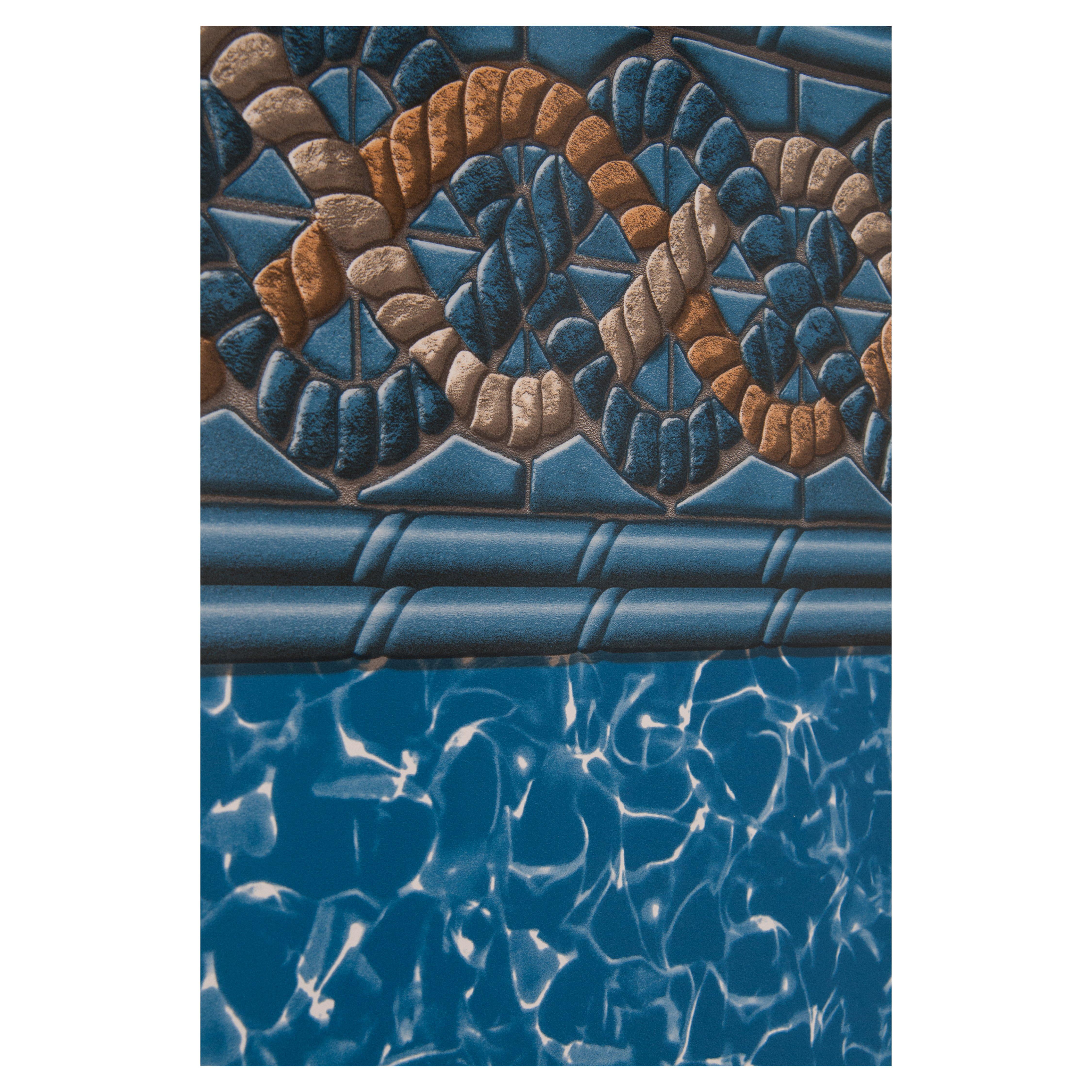 Unibead 30' Round Mystri Gold 52in. Depth Above Ground Pool Liner, 20 Mil