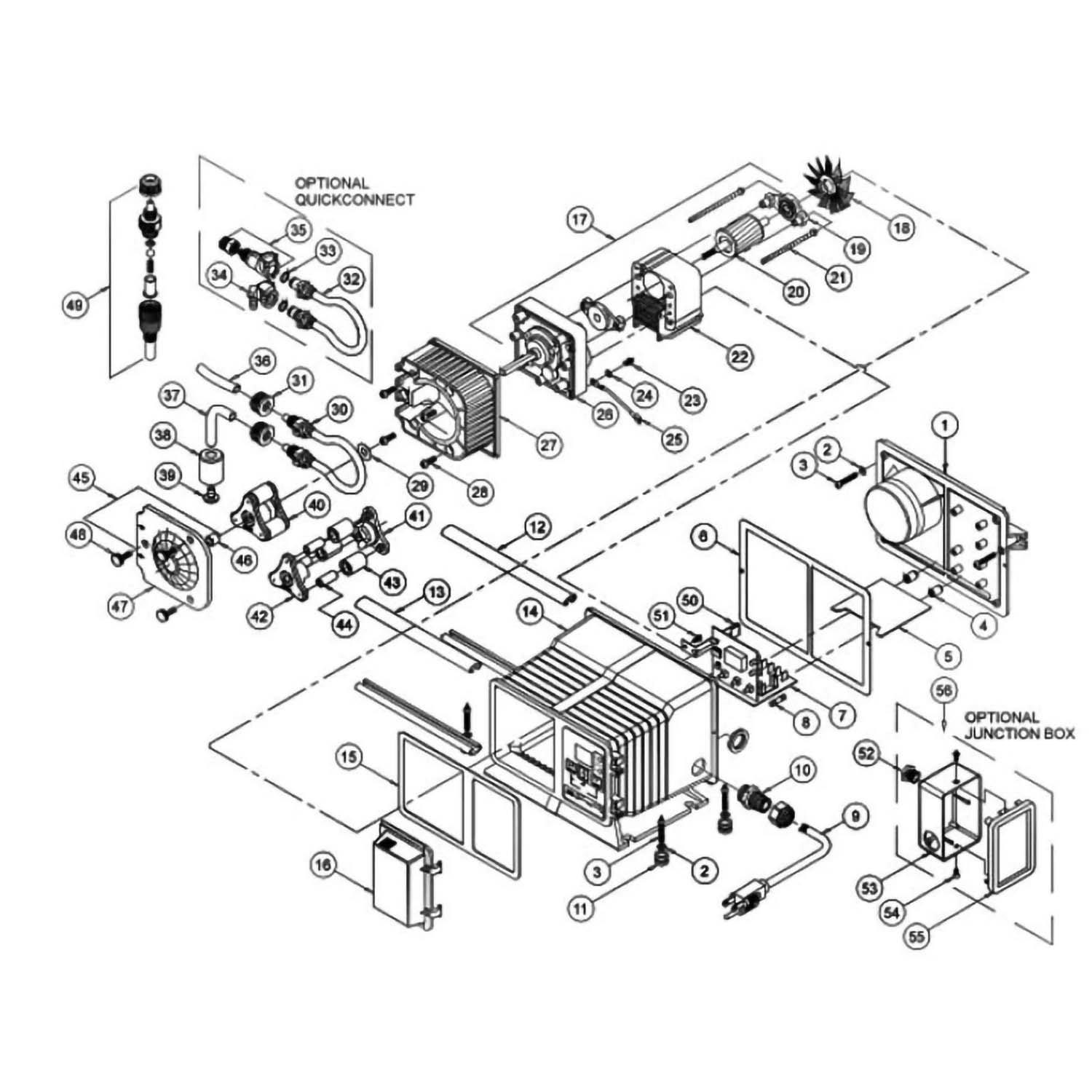 Blue-White A-100N Series Peristaltic Pump Parts