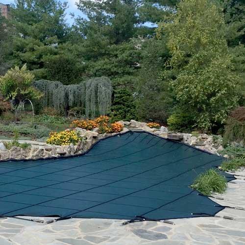 Pro SunBlocker Mesh 25' x 50' Rectangle Safety Cover, Green