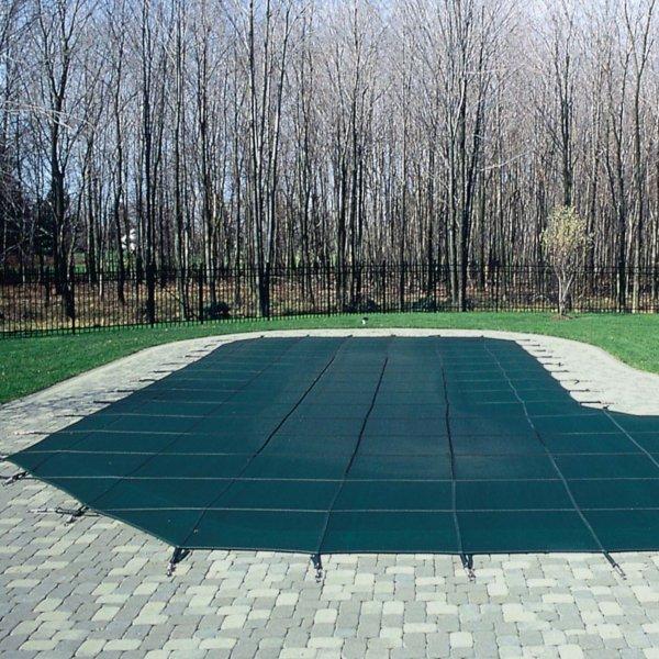 Leslie's Pro SunBlocker Mesh 30' x 50' Rectangle Safety Cover, Blue (32