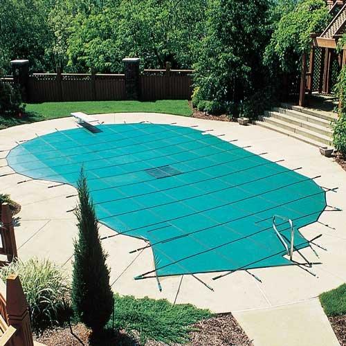 Leslie's  Pro Solid 18 x 40 Rectangle Safety Cover Green