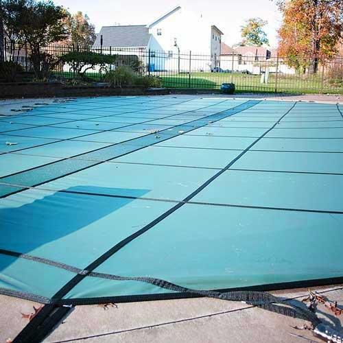 Leslie's Pro Solid 16' x 36' Rectangle Safety Cover, Blue Leslie's