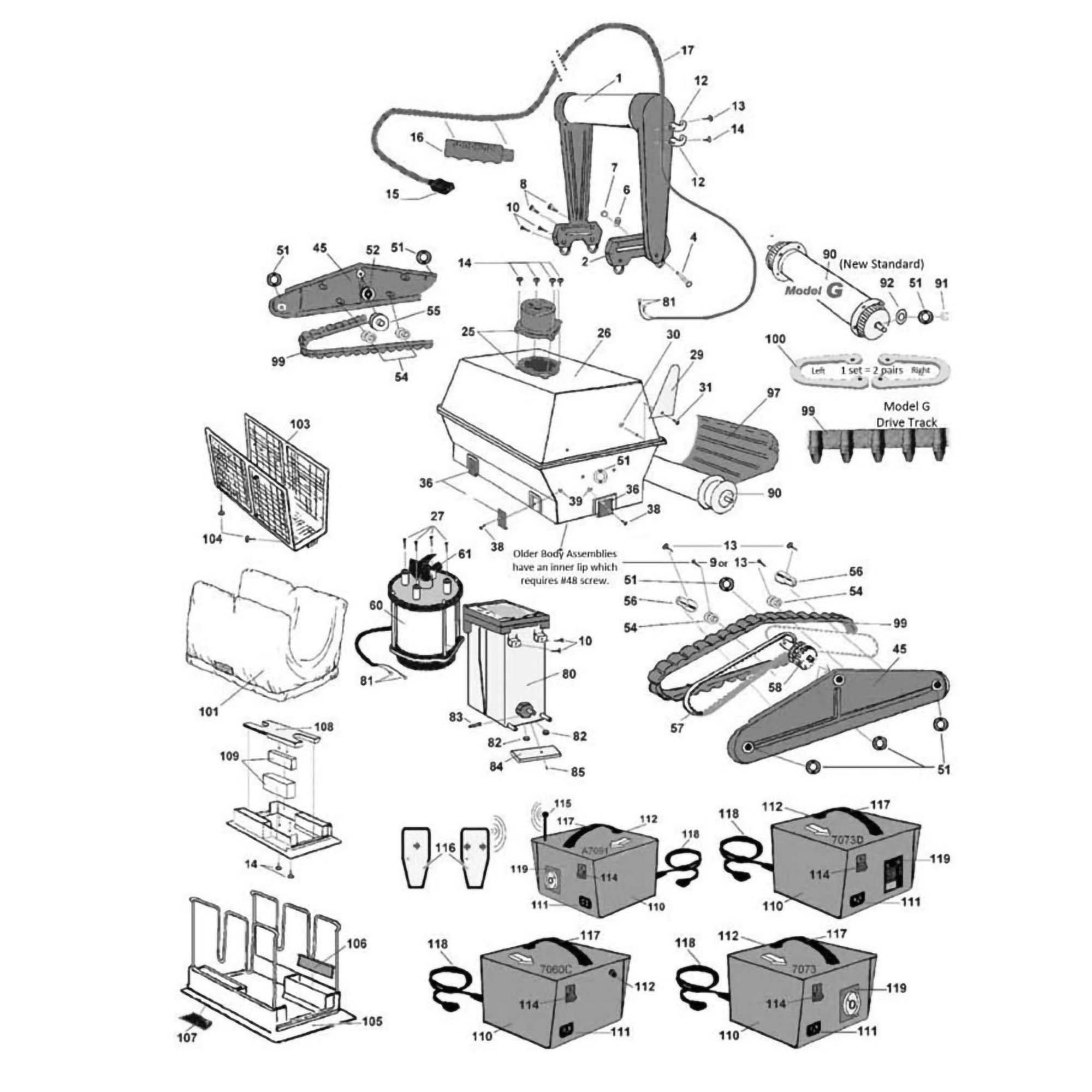 Aqua Products Aquabot Pool Cleaner Parts Turbo Storm  Tempo